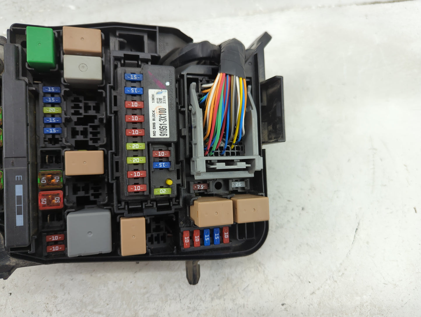 2014-2016 Kia Forte Fusebox Fuse Box Panel Relay Module P/N:91951-3X100 Fits Fits 2014 2015 2016 OEM Used Auto Parts - Oemus