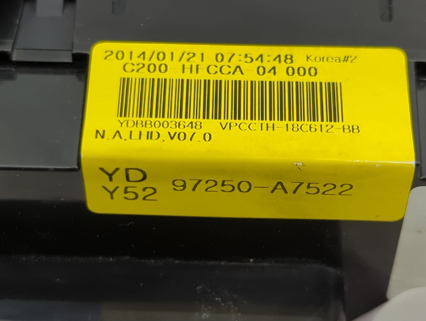 2014-2016 Kia Forte Climate Control Module Temperature AC/Heater Replacement P/N:97250-A7522 Fits Fits 2014 2015 2016 OEM Us