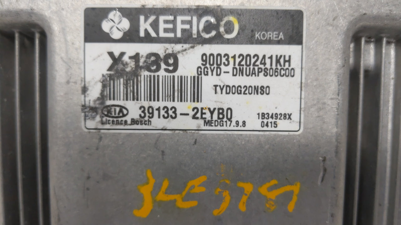 2014 Kia Forte PCM Engine Control Computer ECU ECM PCU OEM P/N:39133-2EYB0 39133-2EYB0 Fits OEM Used Auto Parts - Oemusedaut