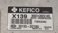 2014 Kia Forte PCM Engine Control Computer ECU ECM PCU OEM P/N:39133-2EYB2 39133-2EYB0 Fits OEM Used Auto Parts - Oemusedaut