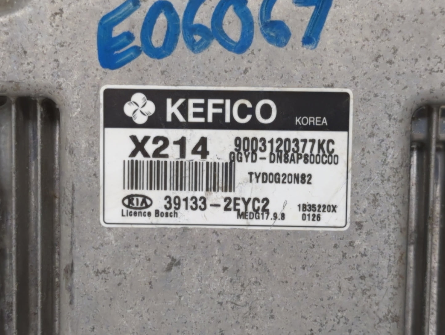 2014 Kia Forte PCM Engine Control Computer ECU ECM PCU OEM P/N:39133-2EYC2 Fits OEM Used Auto Parts - Oemusedautoparts1.com