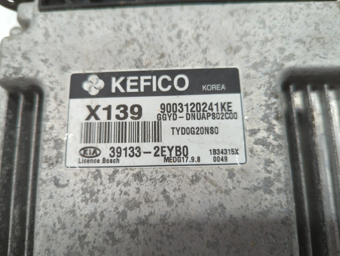 2014 Kia Forte PCM Engine Control Computer ECU ECM PCU OEM P/N:39133-2EYB2 39133-2EYB0 Fits OEM Used Auto Parts - Oemusedaut