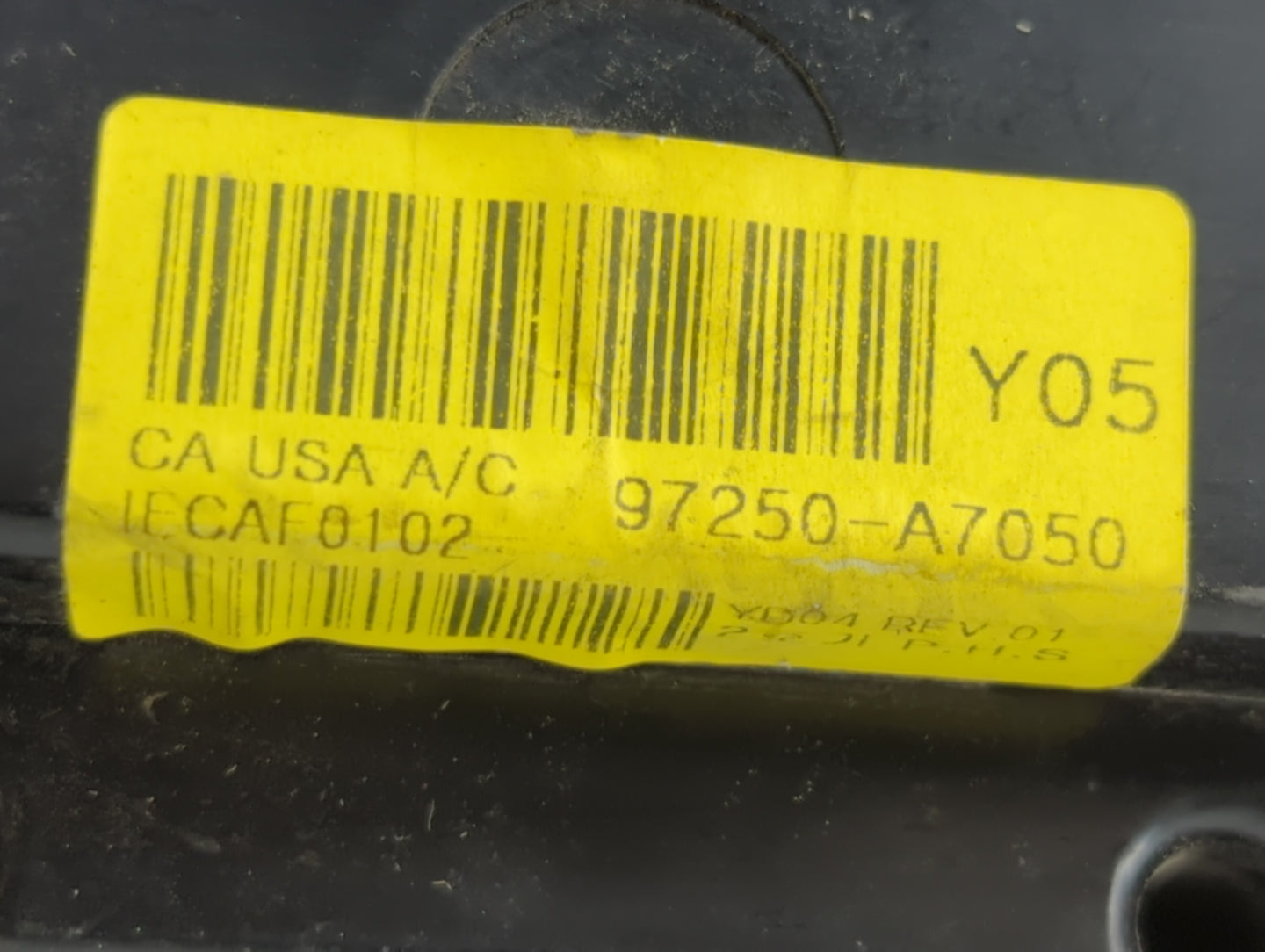 2014-2016 Kia Forte Climate Control Module Temperature AC/Heater Replacement P/N:97250-A7XXX 97250-A7050WK Fits OEM Used Aut
