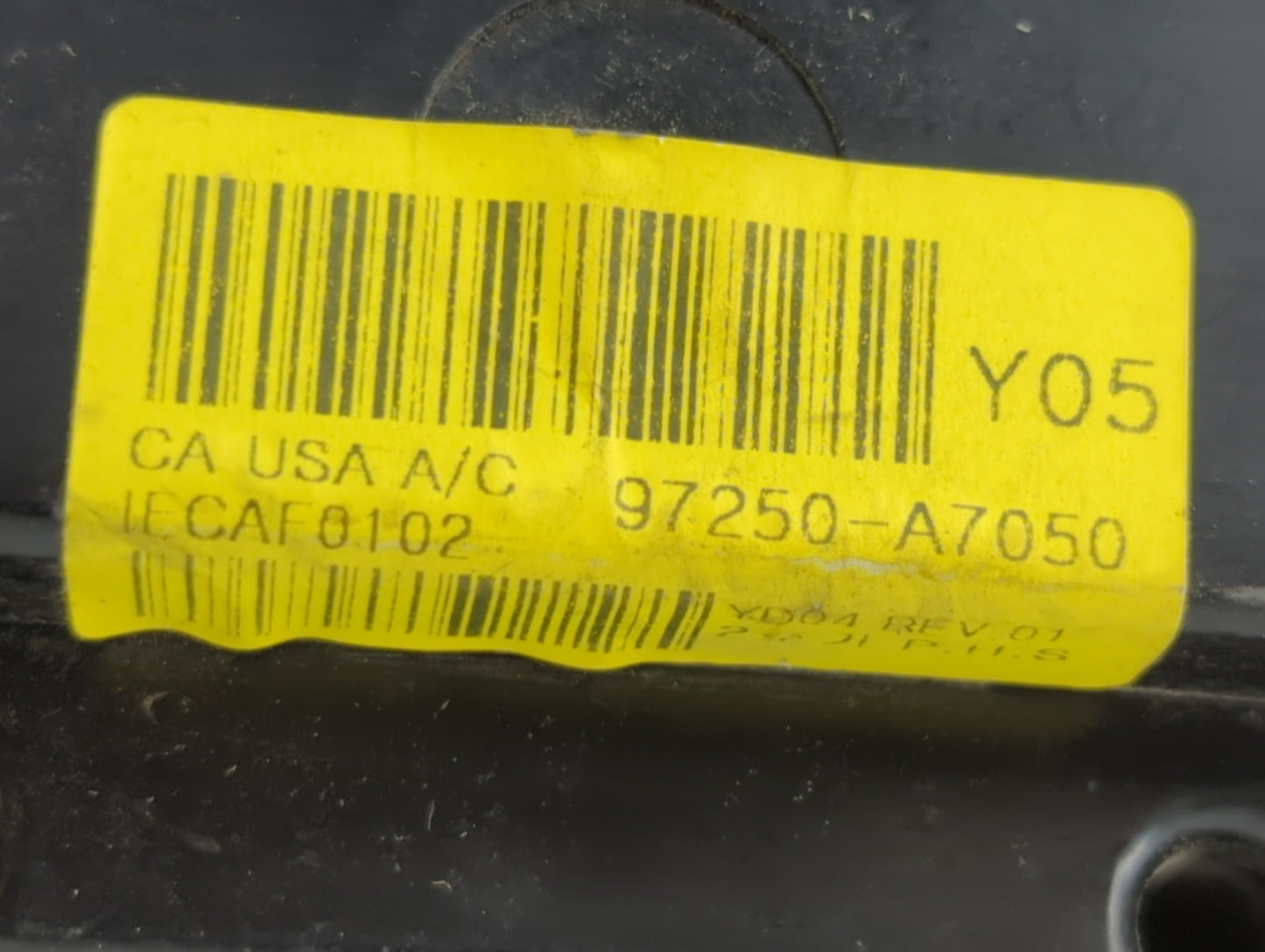 2014-2016 Kia Forte Climate Control Module Temperature AC/Heater Replacement P/N:97250-A7XXX 97250-A7050WK Fits OEM Used Aut