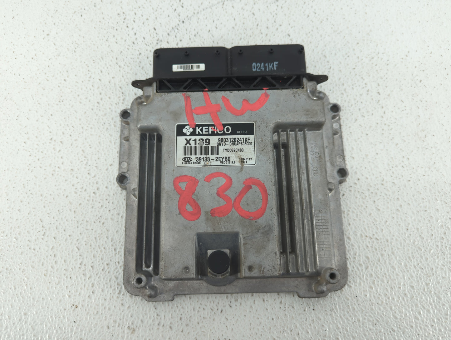2014 Kia Forte PCM Engine Control Computer ECU ECM PCU OEM P/N:39133-2EYB0 Fits OEM Used Auto Parts - Oemusedautoparts1.com