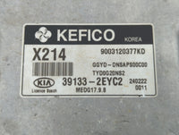 2014 Kia Forte PCM Engine Control Computer ECU ECM PCU OEM P/N:39133-2EYC1 39133-2EYC2 Fits OEM Used Auto Parts - Oemusedaut