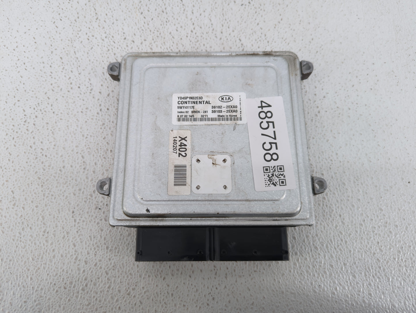 2014 Kia Forte PCM Engine Control Computer ECU ECM PCU OEM P/N:39103-2EXA0 39102-2EXA0, 39100-2EXB0, 39101-2EXB0 Fits OEM Us