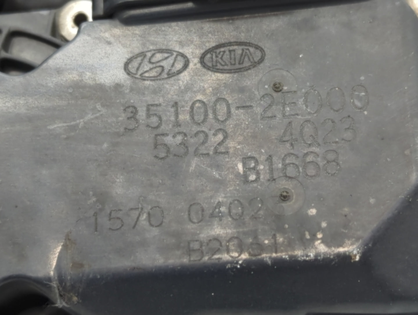 2014-2018 Kia Forte Throttle Body P/N:35100-2E000 Fits Fits 2011 2012 2013 2014 2015 2016 2017 2018 2019 2020 2021 OEM Used 