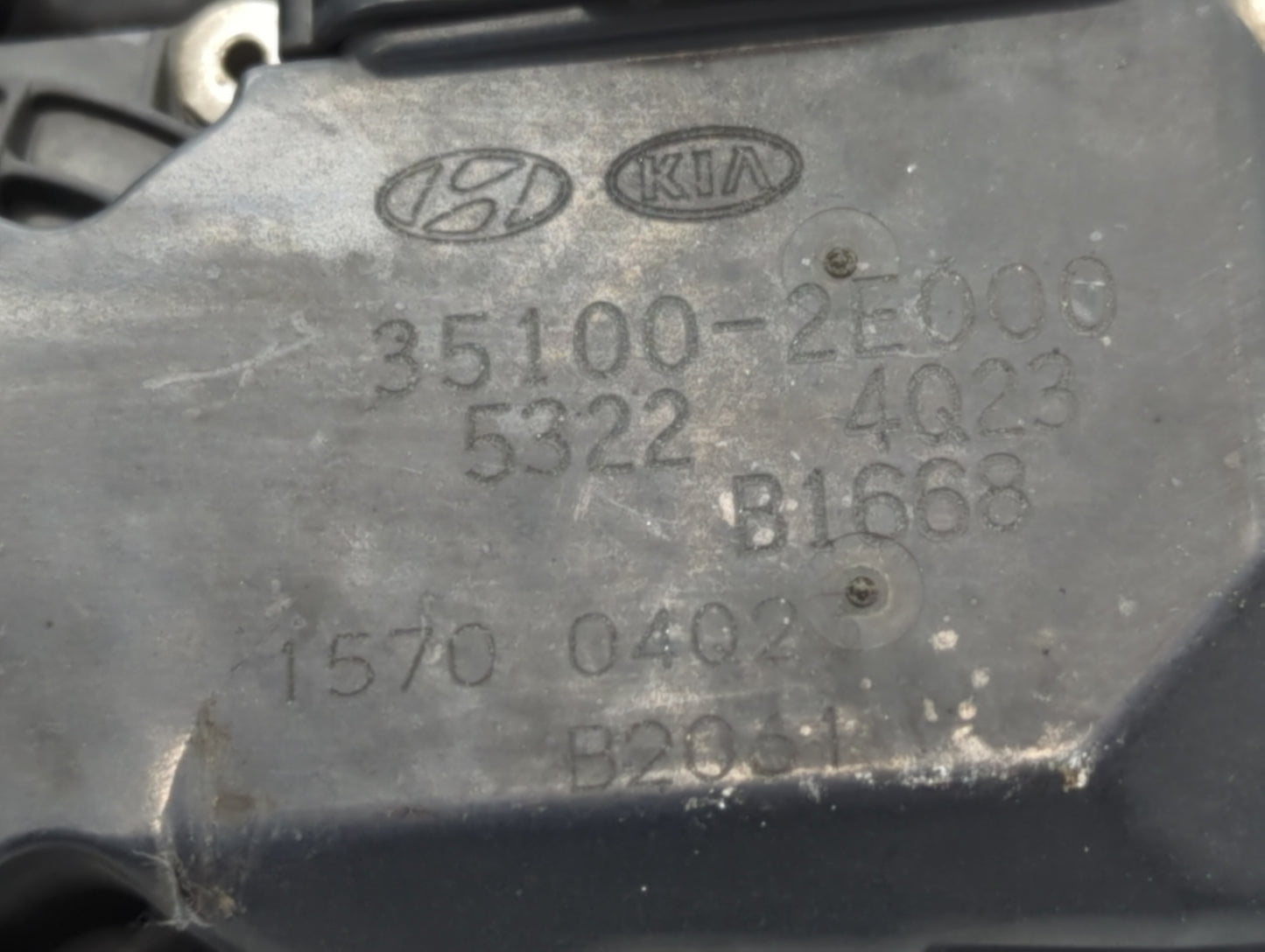 2014-2018 Kia Forte Throttle Body P/N:35100-2E000 Fits Fits 2011 2012 2013 2014 2015 2016 2017 2018 2019 2020 2021 OEM Used 