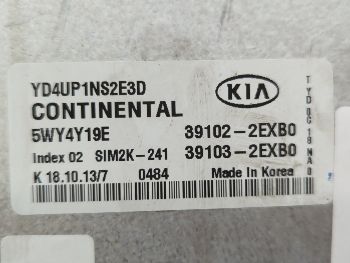 2014 Kia Forte PCM Engine Control Computer ECU ECM PCU OEM P/N:39133-2EXB0 39102-2EXB0, 39103-2EXB0 OEM Used Auto Parts - Oe