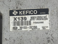 2014 Kia Forte PCM Engine Control Computer ECU ECM PCU OEM P/N:39133-2EYB0 Fits OEM Used Auto Parts - Oemusedautoparts1.com