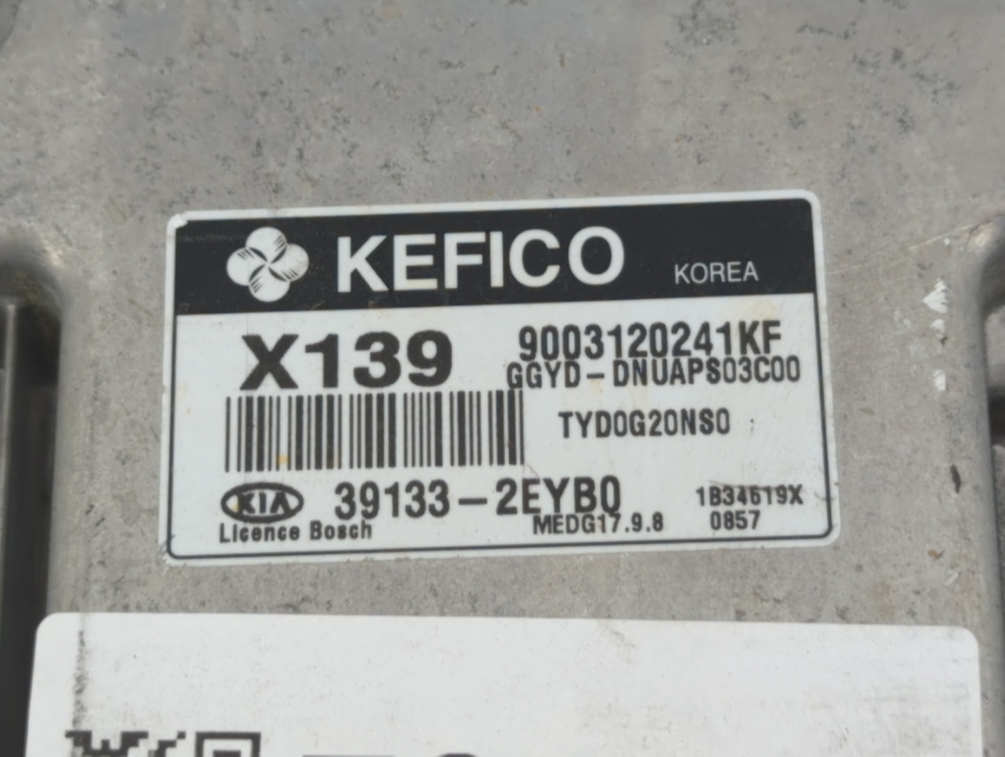 2014 Kia Forte PCM Engine Control Computer ECU ECM PCU OEM P/N:39133-2EYB0 39133-2EYB2 Fits OEM Used Auto Parts - Oemusedaut