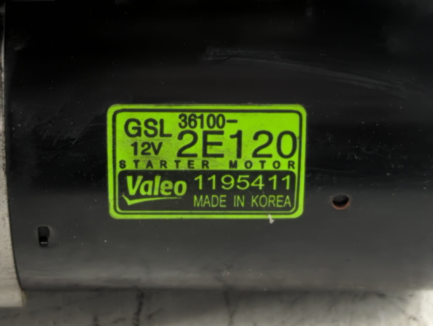 2014-2016 Kia Forte Car Starter Motor Solenoid OEM P/N:36100-2E120 Fits Fits 2012 2013 2014 2015 2016 OEM Used Auto Parts - 