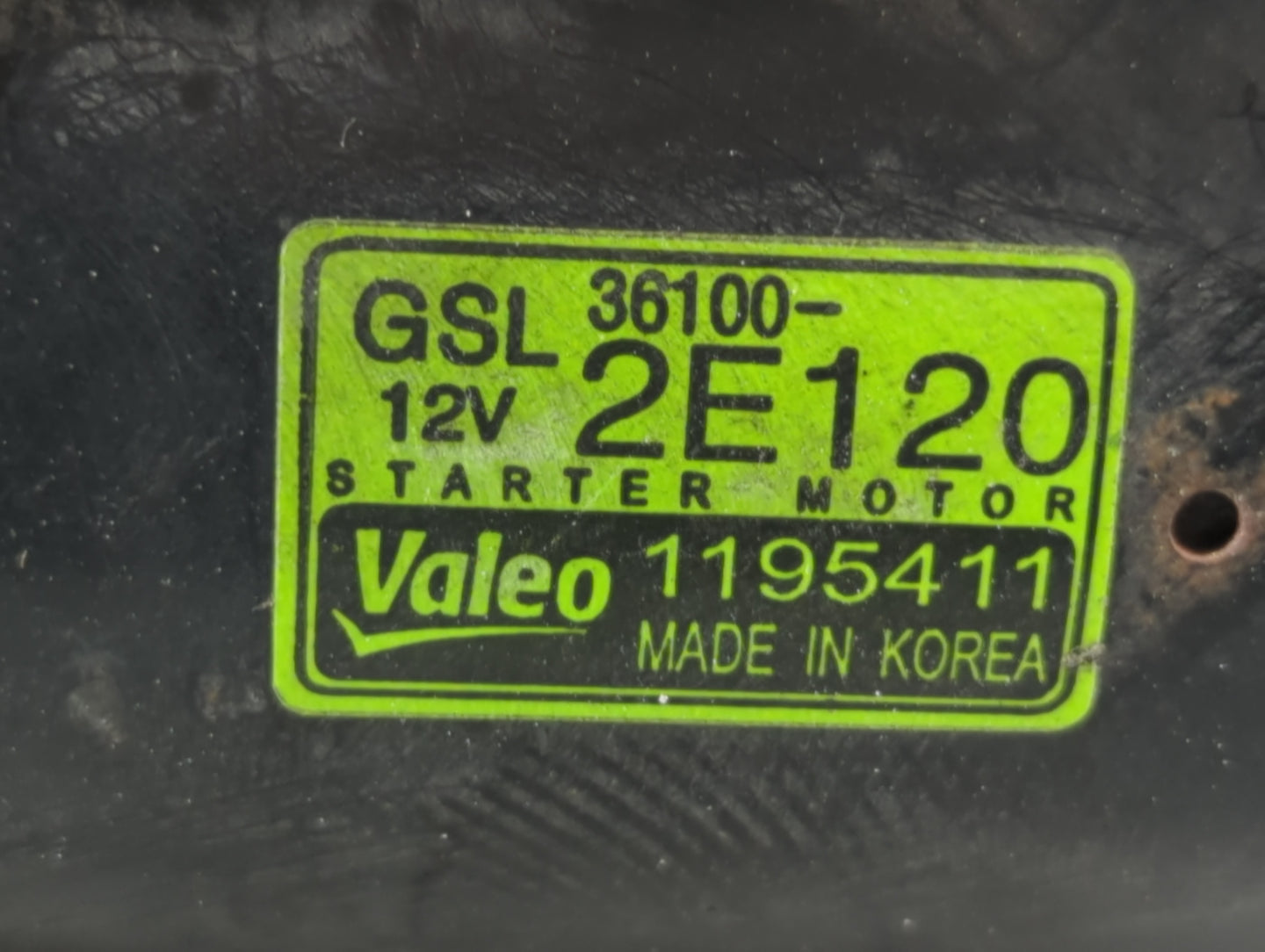 2014-2016 Kia Forte Car Starter Motor Solenoid OEM P/N:8000604 36100-2E120 Fits Fits 2012 2013 2014 2015 2016 OEM Used Auto 