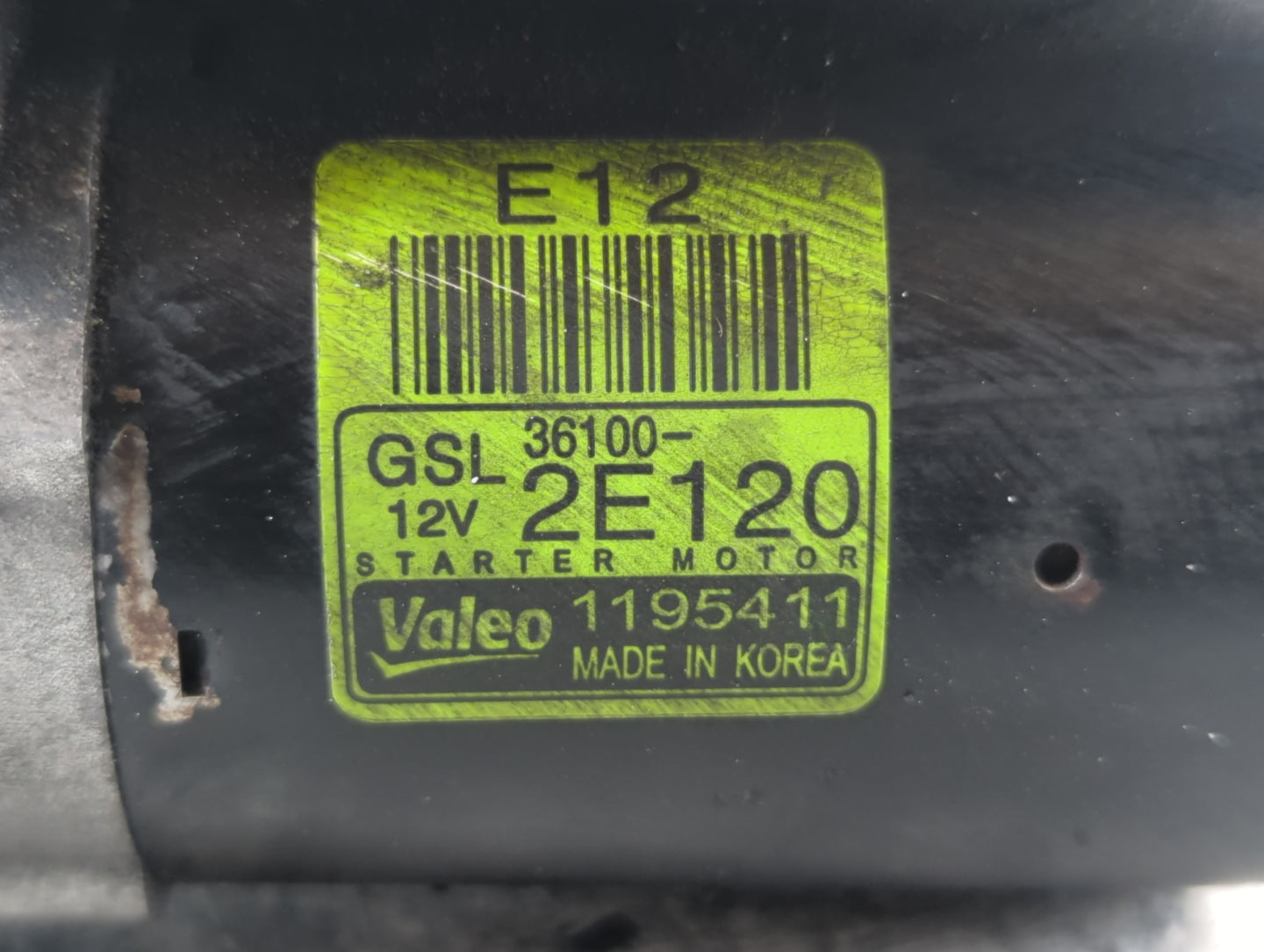 2014-2016 Kia Forte Car Starter Motor Solenoid OEM P/N:8000604 36100-2E120 Fits Fits 2012 2013 2014 2015 2016 OEM Used Auto 