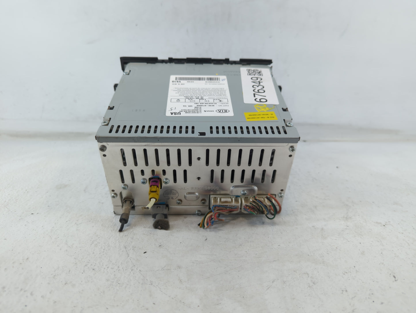 2014-2016 Kia Forte Radio AM FM Cd Player Receiver Replacement P/N:96170-A7171WK Fits Fits 2014 2015 2016 OEM Used Auto Part