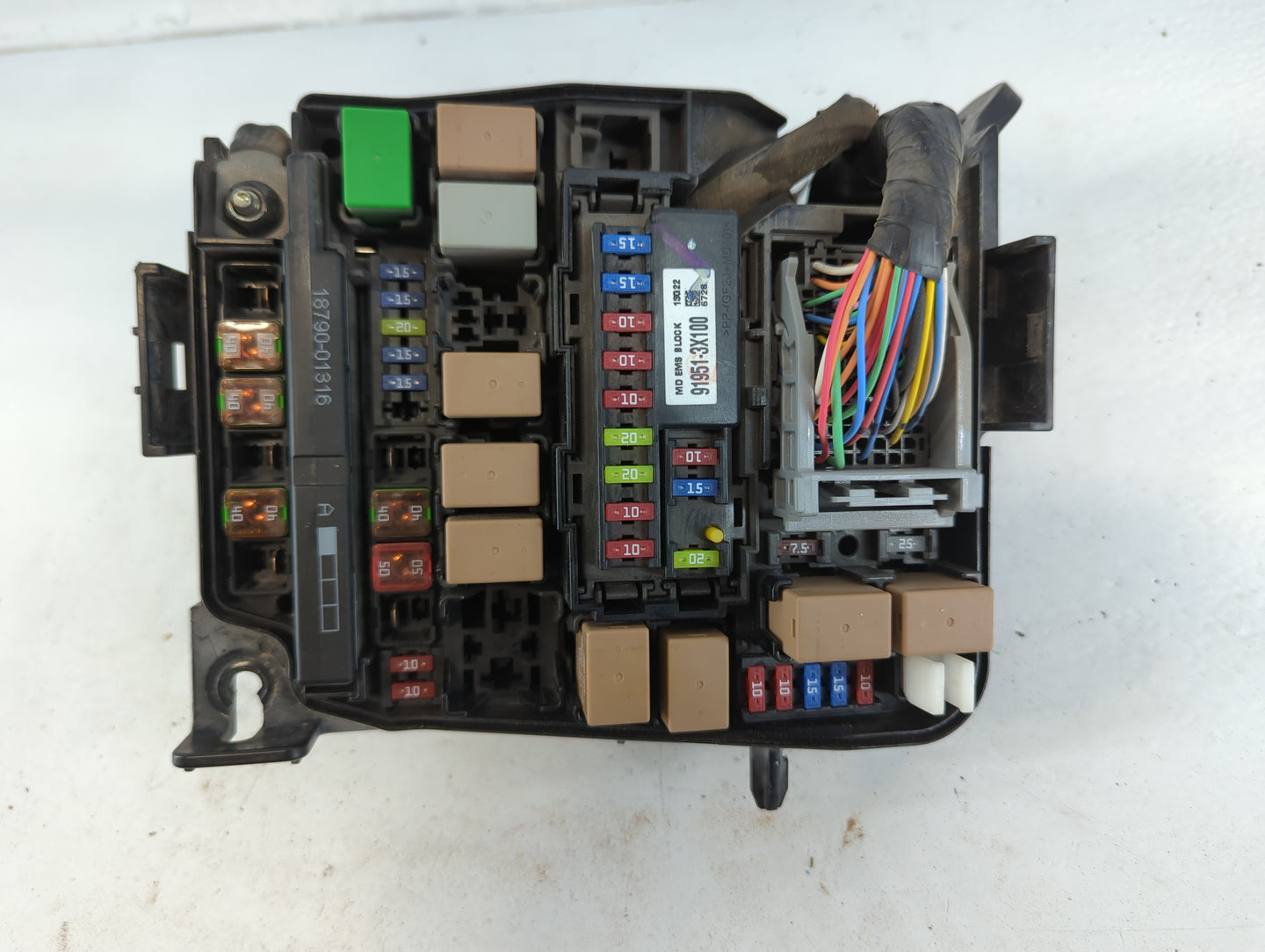 2014-2016 Kia Forte Fusebox Fuse Box Panel Relay Module P/N:91208 A7012 Fits Fits 2014 2015 2016 OEM Used Auto Parts - Oemus
