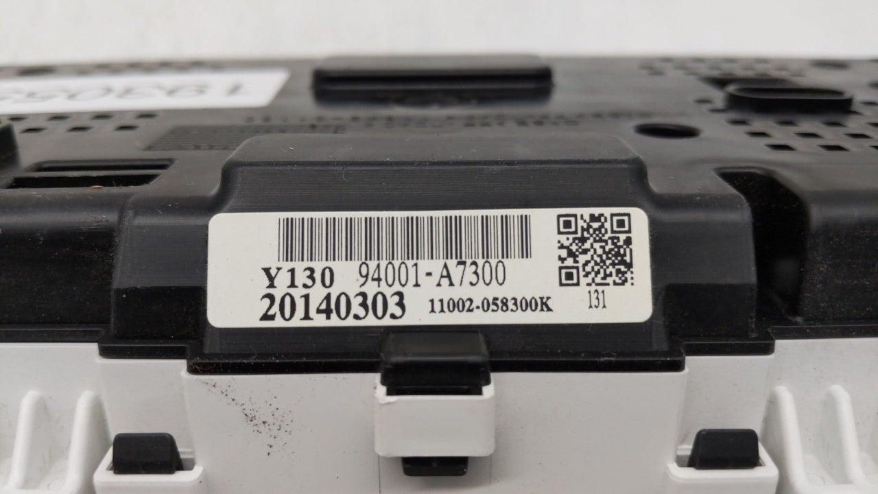 2014 Kia Forte Instrument Cluster Speedometer Gauges P/N:94001-A7300 Fits Fits 2015 2016 OEM Used Auto Parts - Oemusedautopa
