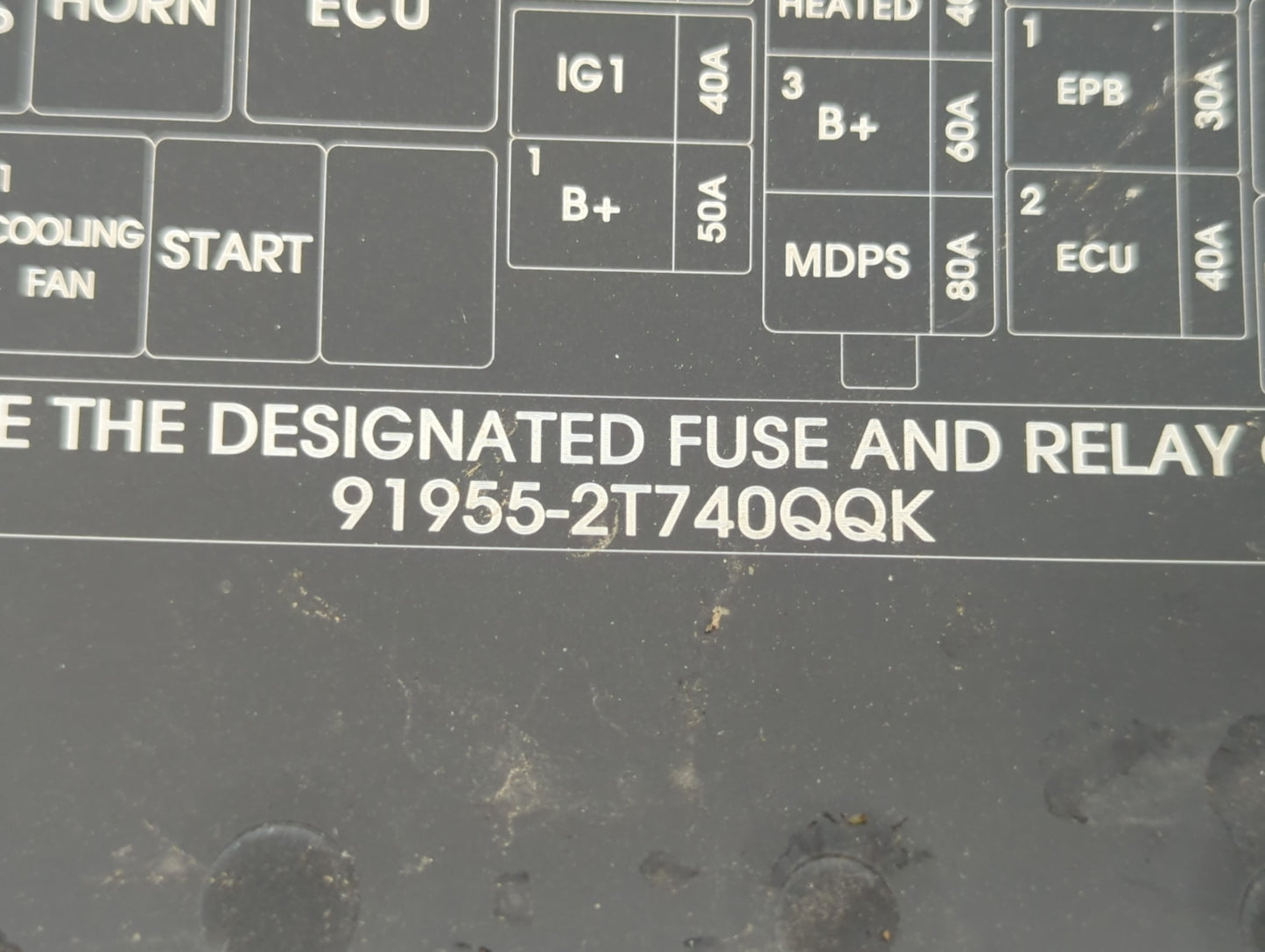 2014-2015 Kia Optima Fusebox Fuse Box Panel Relay Module P/N:91955-2T740QQK Fits Fits 2014 2015 OEM Used Auto Parts - Oemuse