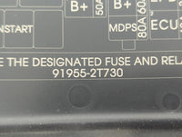 2014-2015 Kia Optima Fusebox Fuse Box Panel Relay Module P/N:91955-2T730 Fits Fits 2014 2015 OEM Used Auto Parts - Oemusedau