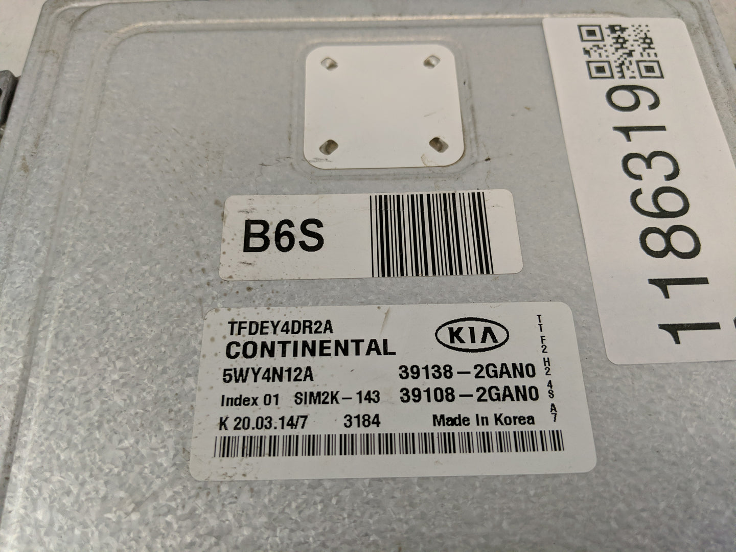 2014 Kia Optima PCM Engine Control Computer ECU ECM PCU OEM P/N:39108-2GAN0 Fits OEM Used Auto Parts - Oemusedautoparts1.com