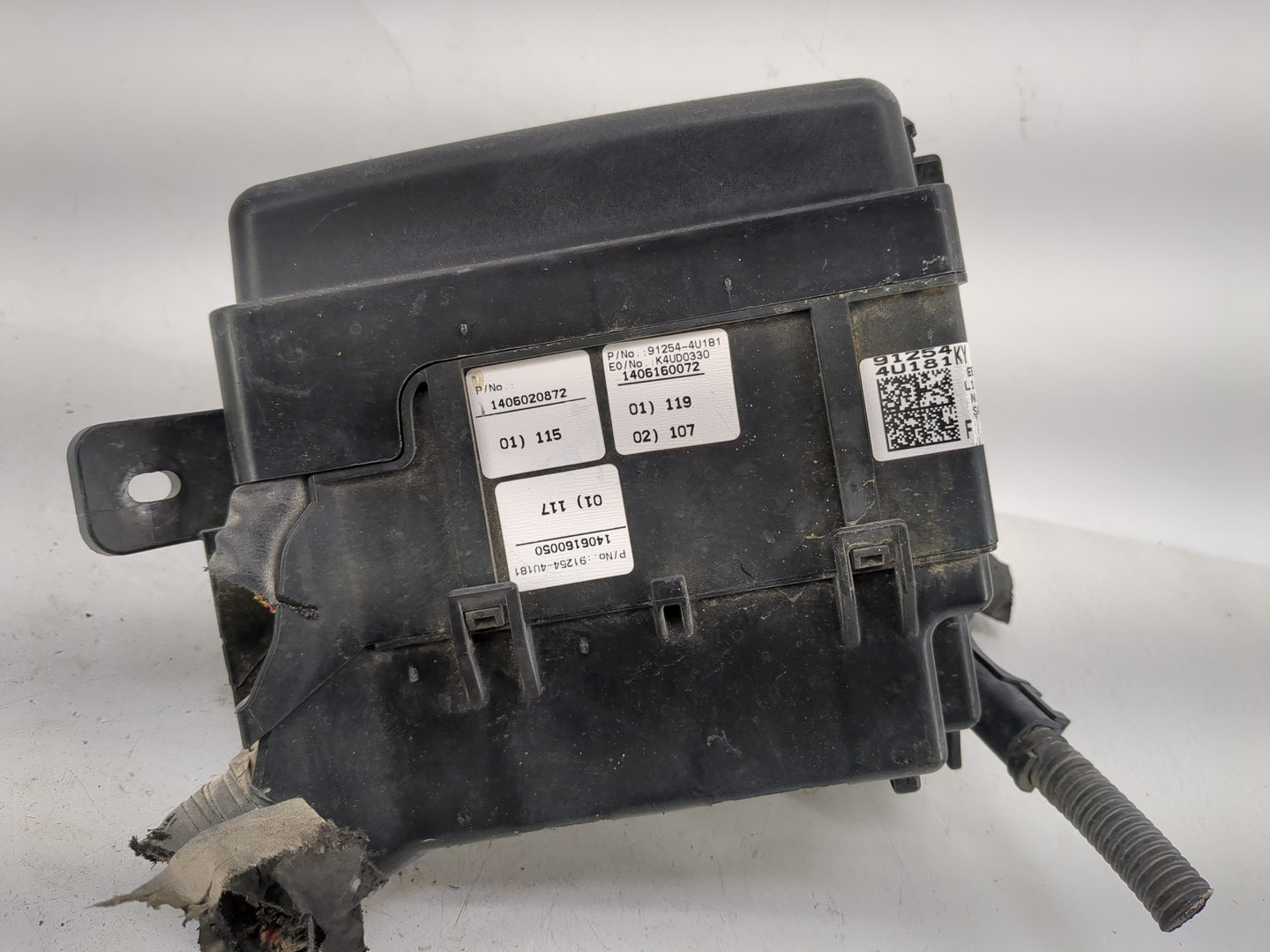 2016 Kia Optima Fusebox Fuse Box Panel Relay Module P/N:91254-4U181 Fits OEM Used Auto Parts - Oemusedautoparts1.com