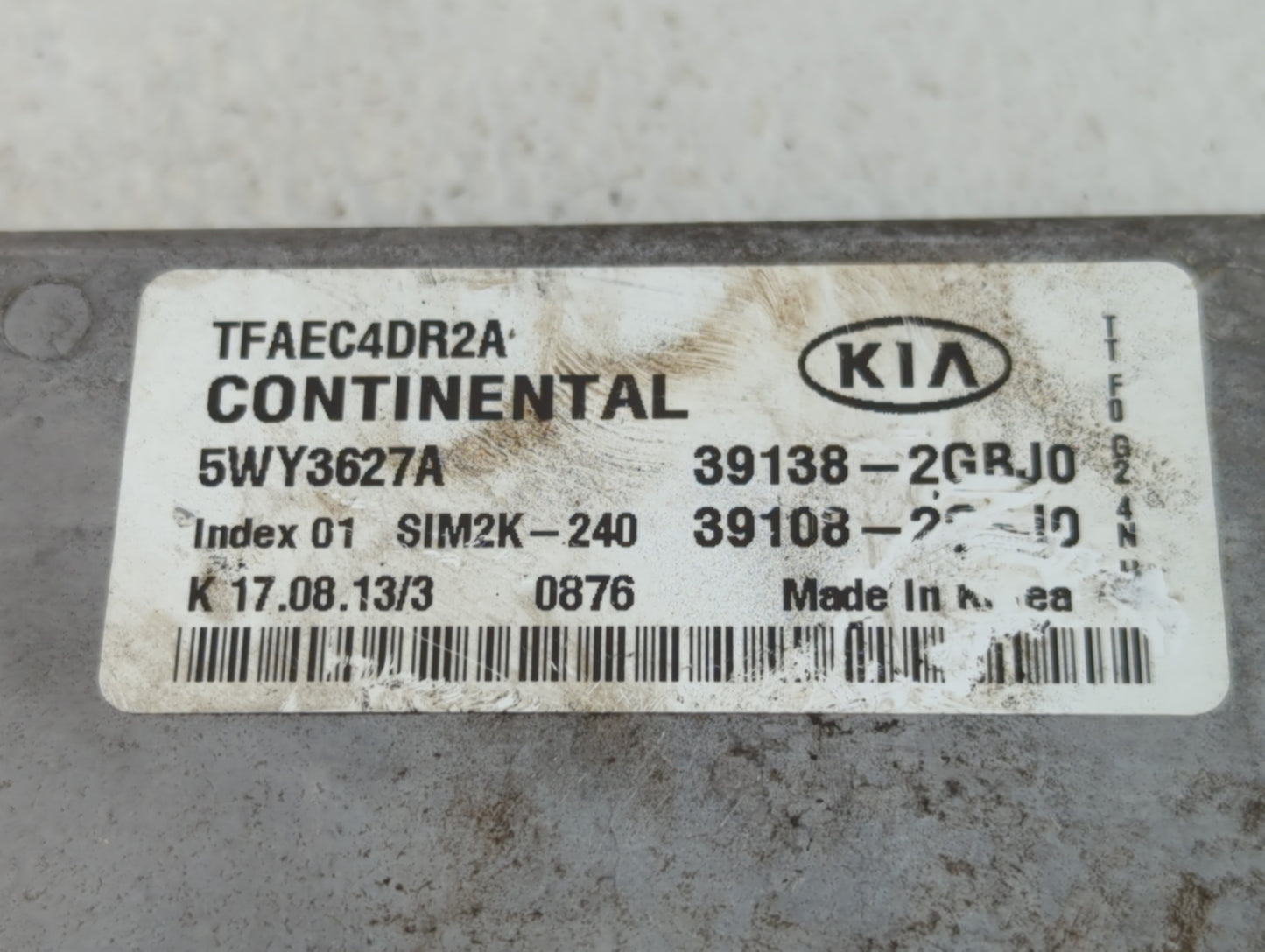 2014-2015 Kia Optima PCM Engine Control Computer ECU ECM PCU OEM P/N:39108-2BGJ0 39138-2GBJ0 Fits Fits 2014 2015 OEM Used Au