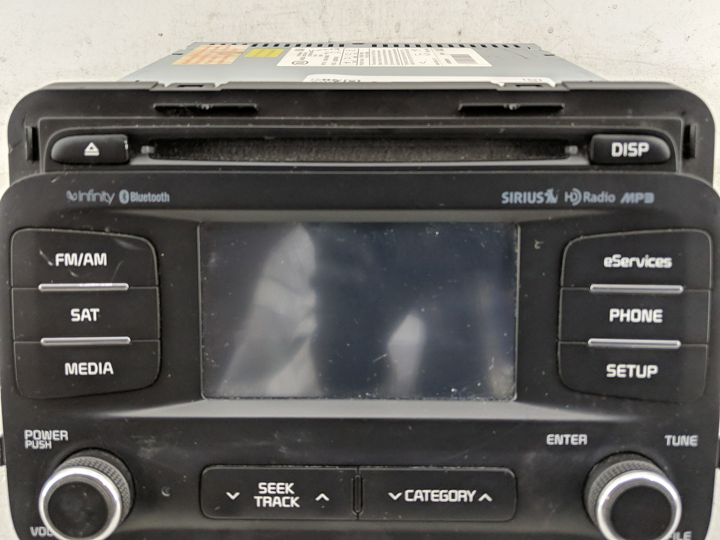 2014-2015 Kia Optima Radio AM FM Cd Player Receiver Replacement P/N:96160-4CAA0CA 96170-2TBA0CA Fits Fits 2014 2015 OEM Used