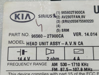 2014-2015 Kia Optima Radio AM FM Cd Player Receiver Replacement P/N:96560-2T900CA Fits Fits 2014 2015 OEM Used Auto Parts - 