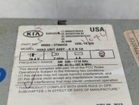 2014-2015 Kia Optima Radio AM FM Cd Player Receiver Replacement P/N:96560-2T900CA Fits Fits 2014 2015 OEM Used Auto Parts - 