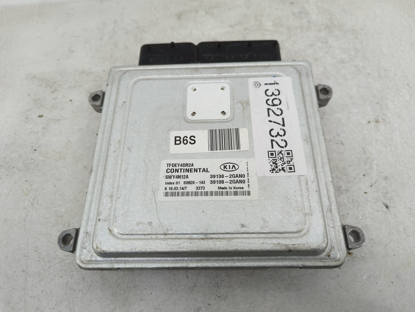 2014 Kia Optima PCM Engine Control Computer ECU ECM PCU OEM P/N:39138-2GAN0 39108-2GAN0 Fits OEM Used Auto Parts - Oemusedau