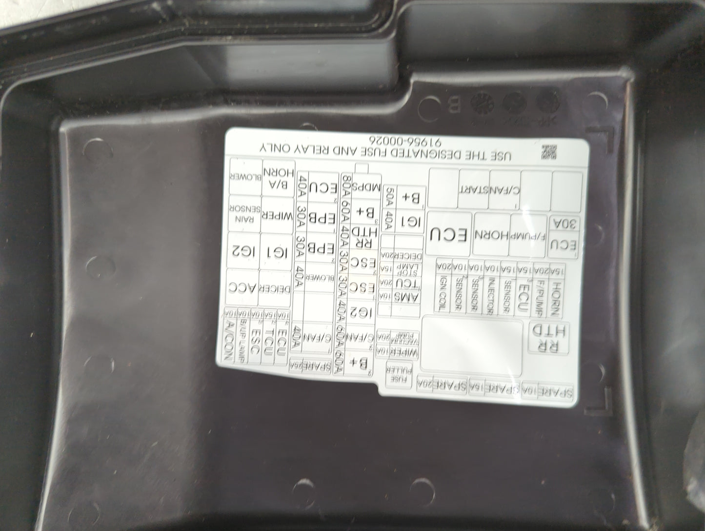 2014-2015 Kia Optima Fusebox Fuse Box Panel Relay Module P/N:91956-00026 Fits Fits 2014 2015 OEM Used Auto Parts - Oemusedau