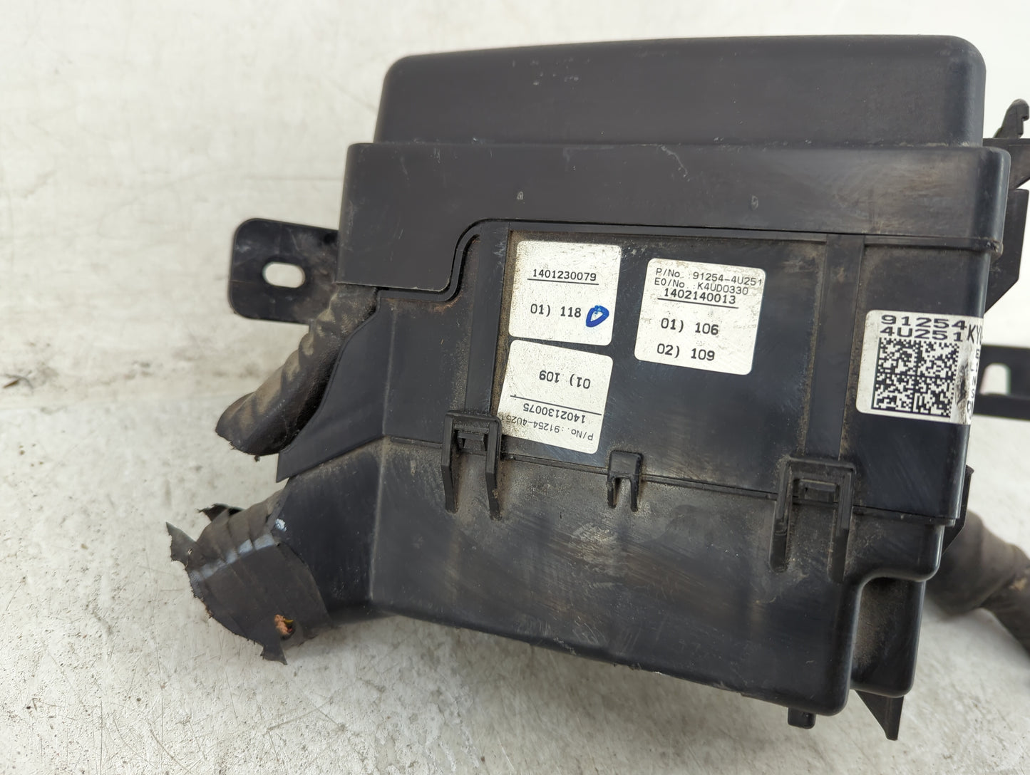 2016 Kia Optima Fusebox Fuse Box Panel Relay Module P/N:91254-4U251 Fits OEM Used Auto Parts - Oemusedautoparts1.com
