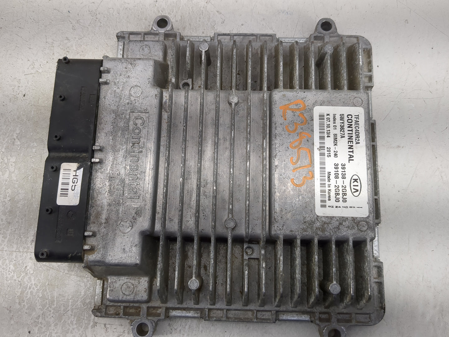 2014-2015 Kia Optima PCM Engine Control Computer ECU ECM PCU OEM P/N:39138-2GBJ0 39108-2GBJ0, 5WY3627A Fits Fits 2014 2015 O