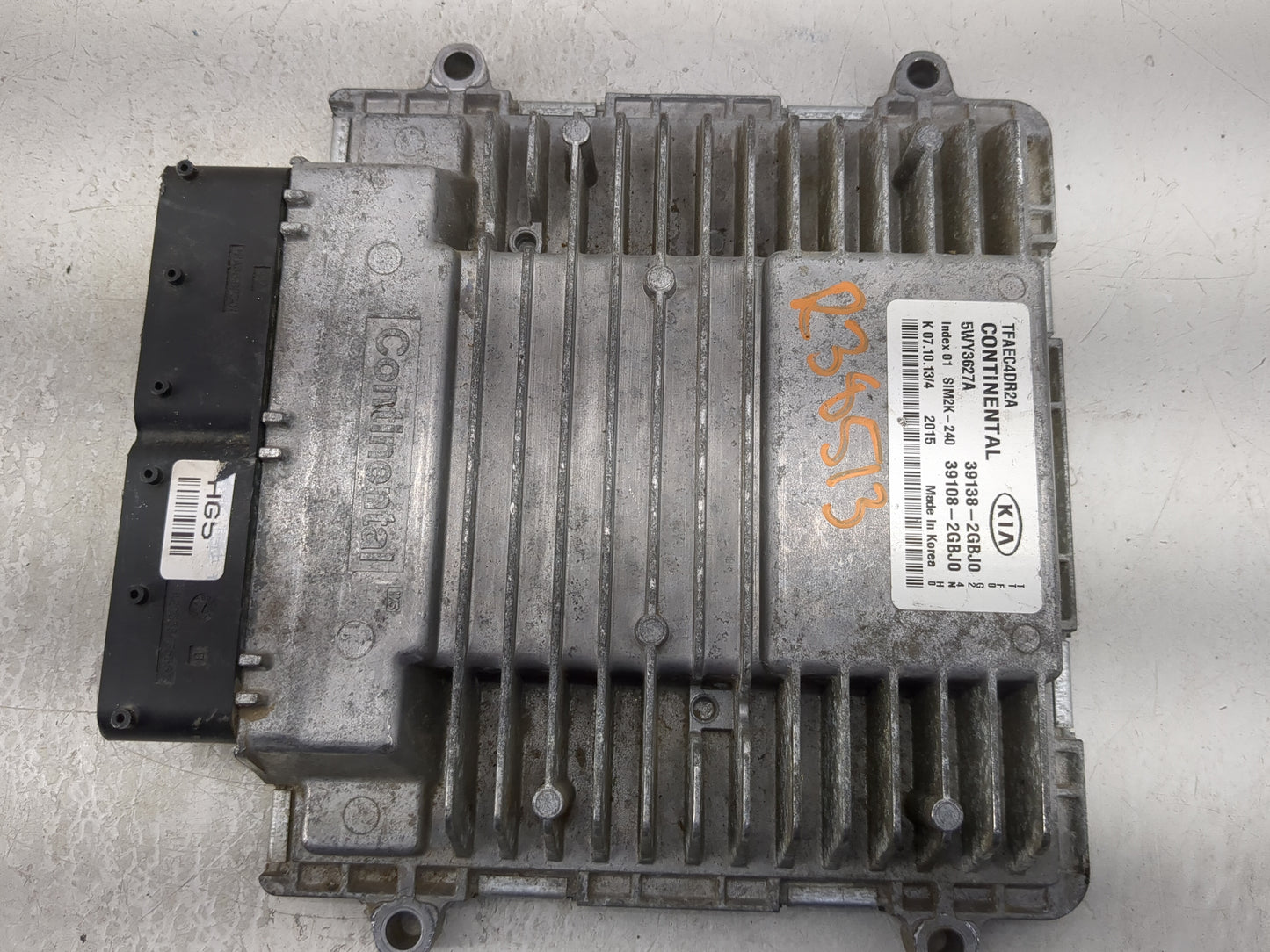 2014-2015 Kia Optima PCM Engine Control Computer ECU ECM PCU OEM P/N:39138-2GBJ0 39108-2GBJ0, 5WY3627A Fits Fits 2014 2015 O