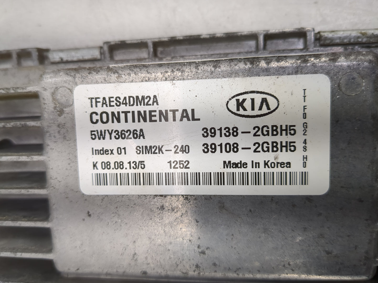 2014-2015 Kia Optima PCM Engine Control Computer ECU ECM PCU OEM P/N:39138-2GBH5 39108-2GBH5, 5WY3626A Fits Fits 2014 2015 O