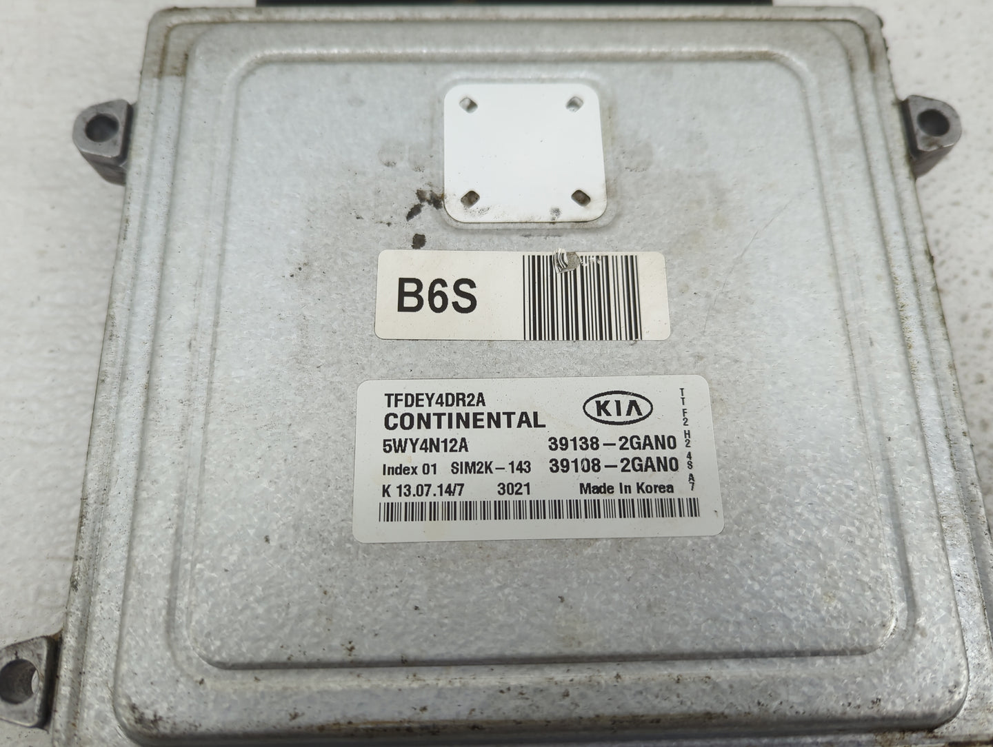 2014 Kia Optima PCM Engine Control Computer ECU ECM PCU OEM P/N:39138-2GAN0 39108-2GAN0, 5WY4N12A, TFDEY4DR2A, SIM2K-143 Fit