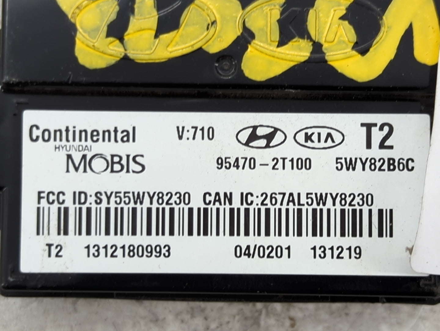 2014-2015 Kia Optima Theft-locking Control Module - Oemusedautoparts1.com