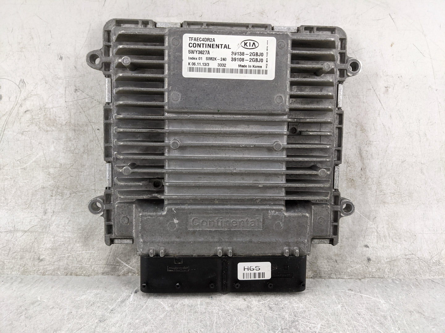 2014-2015 Kia Optima PCM Engine Control Computer ECU ECM PCU OEM P/N:39138-2GBJ0 39108-2GBJ0, 5WY3627A Fits Fits 2014 2015 O