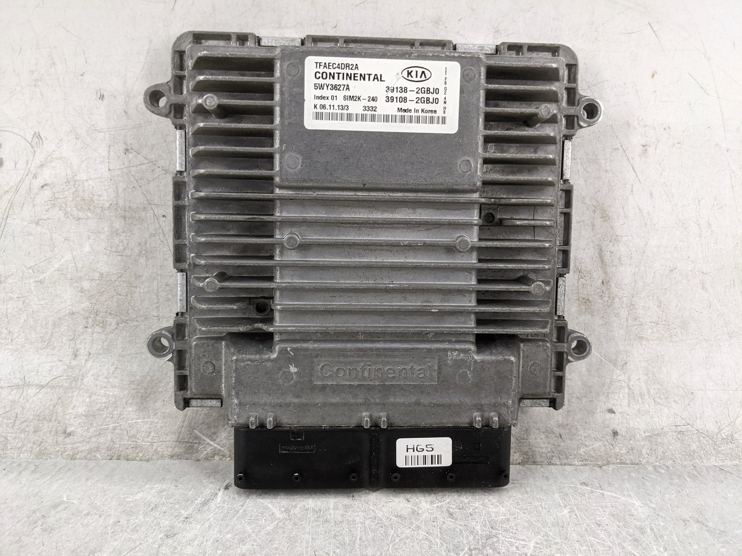 2014-2015 Kia Optima PCM Engine Control Computer ECU ECM PCU OEM P/N:39138-2GBJ0 39108-2GBJ0, 5WY3627A Fits Fits 2014 2015 O