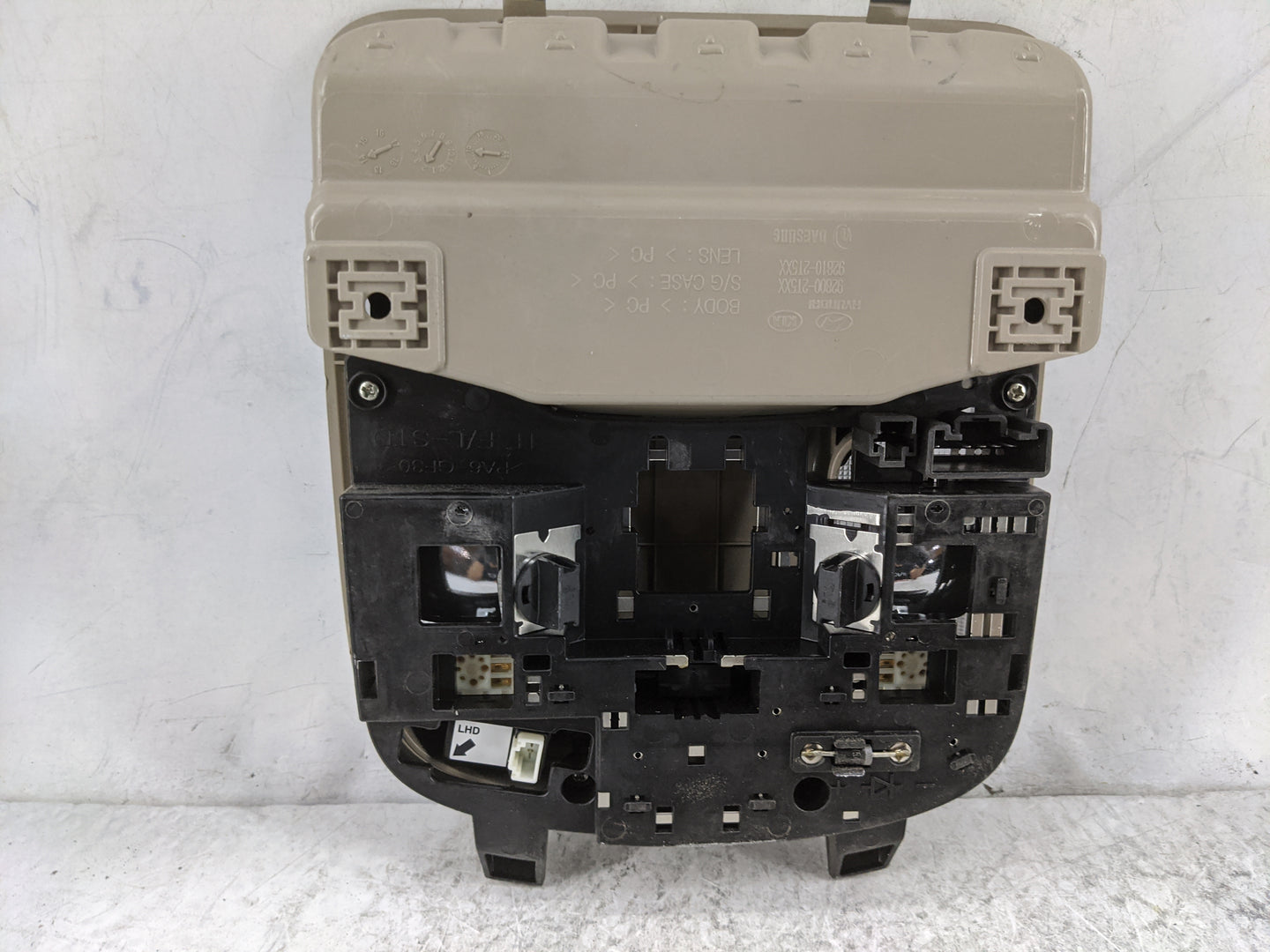 2014-2016 Kia Optima Overhead Roof Console Tan - Oemusedautoparts1.com