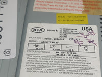 2014-2016 Kia Optima Radio AM FM Cd Player Receiver Replacement P/N:961604CAA0CA AC230TFAN, 96160-4CAA0CA Fits Fits 2014 201