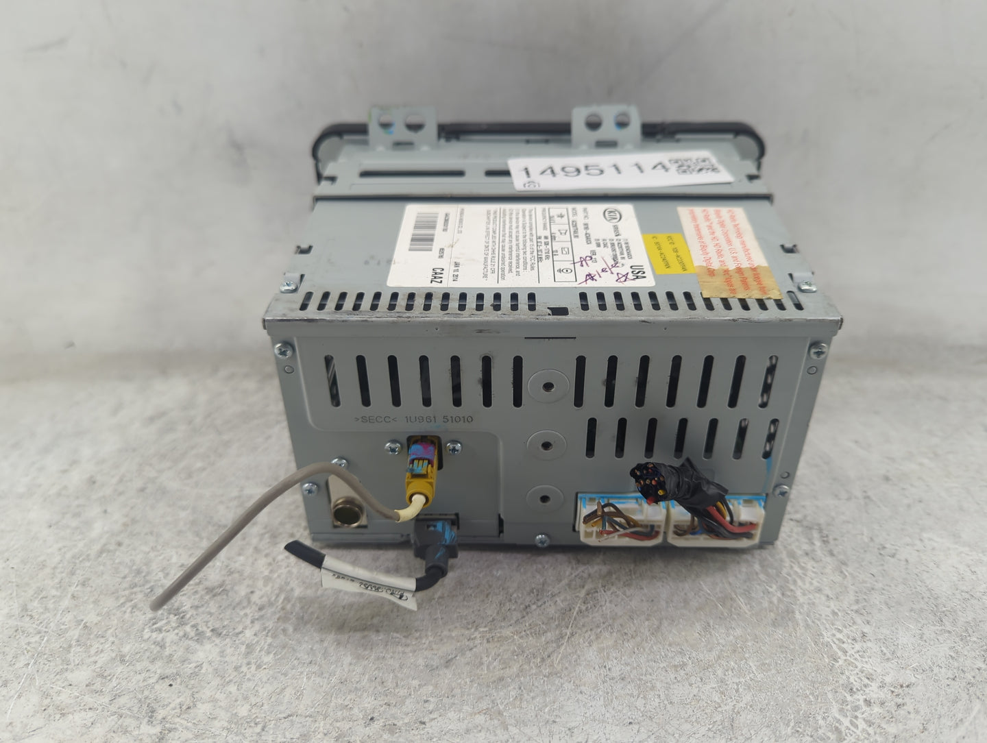 2014-2016 Kia Optima Radio AM FM Cd Player Receiver Replacement P/N:961604CAA0CA AC230TFAN, 96160-4CAA0CA Fits Fits 2014 201