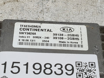2014-2015 Kia Optima PCM Engine Control Computer ECU ECM PCU OEM P/N:39138-2GBH5 39108-2GBH5, TFAES4DM2A, 5WY3626A Fits 2014 2015 OEM Used Auto Parts