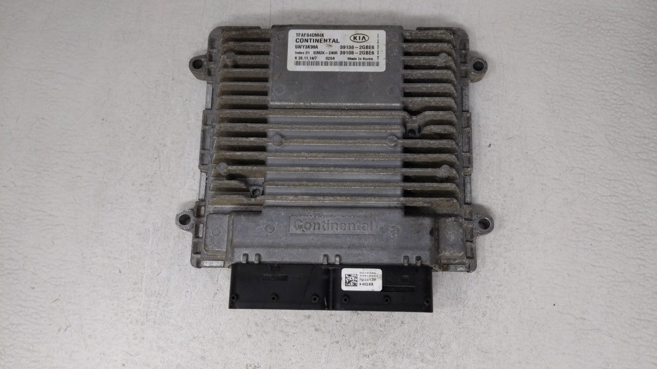 2014-2015 Kia Optima PCM Engine Control Computer ECU ECM PCU OEM P/N:39138-2GBE5 39108-2GBE5, 39138-2GBE6 Fits Fits 2014 201