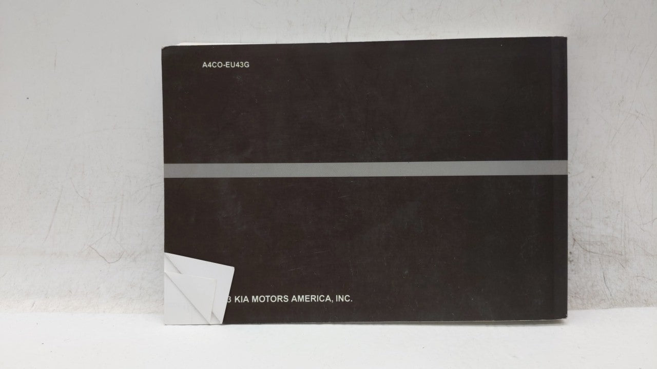 2014 Kia Optima Owners Manual Book Guide OEM Used Auto Parts - Oemusedautoparts1.com