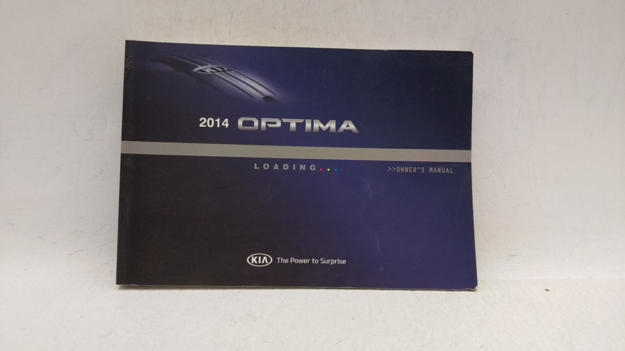 2014 Kia Optima Owners Manual Book Guide P/N:A4CO-EU41E OEM Used Auto Parts - Oemusedautoparts1.com