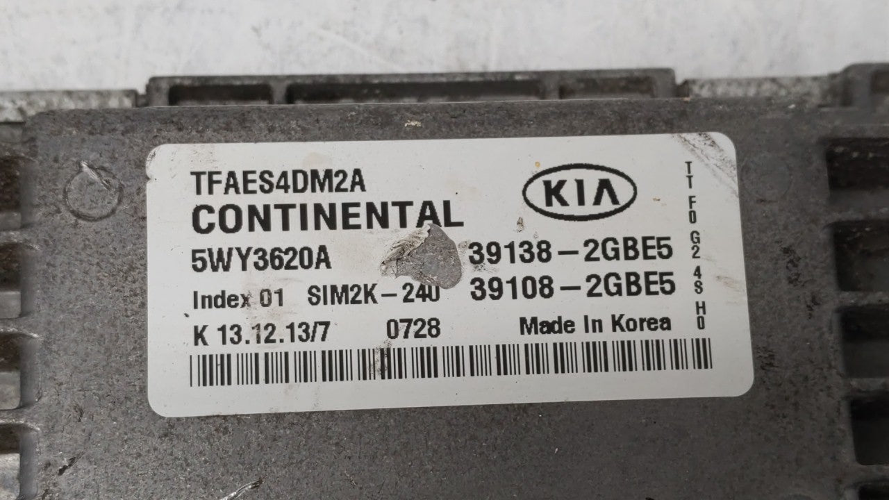 2014-2015 Kia Optima PCM Engine Control Computer ECU ECM PCU OEM P/N:39138-2GBE5 39108-2GBE5, 39138-2GBE6 Fits Fits 2014 201