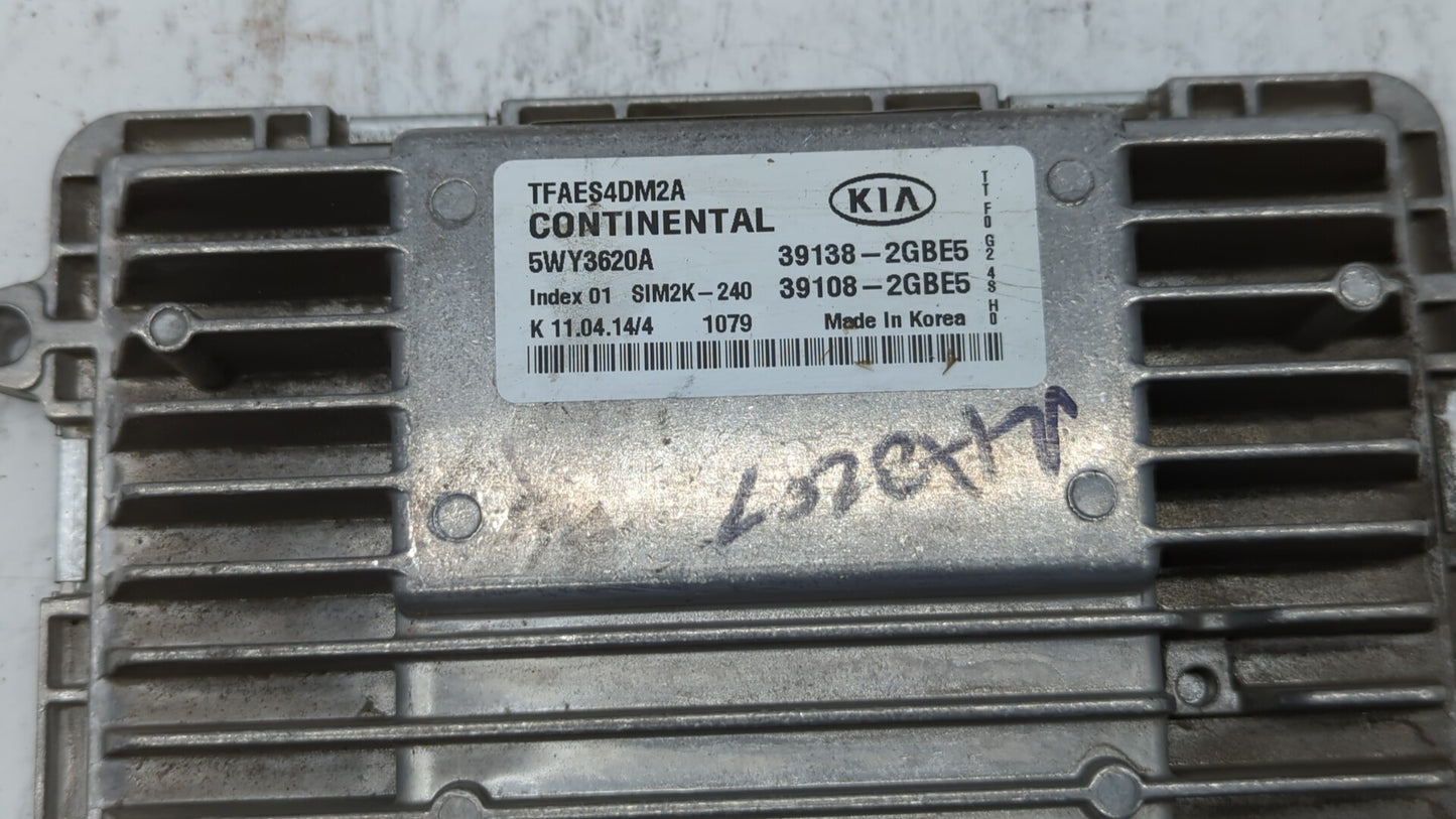 2014-2015 Kia Optima PCM Engine Control Computer ECU ECM PCU OEM P/N:39138-2GBE5 39108-2GBE5, 39138-2GBE6 Fits Fits 2014 201