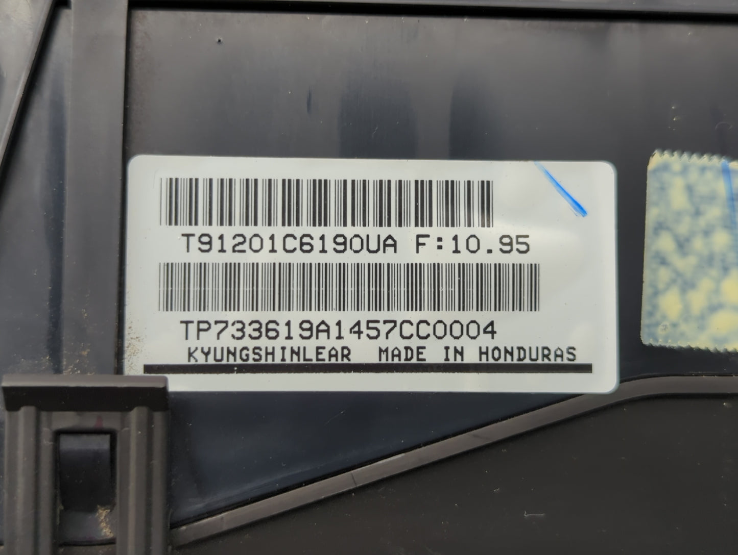 2016 Kia Optima Fusebox Fuse Box Panel Relay Module P/N:91956-2T820 Fits OEM Used Auto Parts - Oemusedautoparts1.com